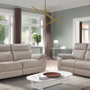 Canapé 3 places, 2 relax électriques sofa O.