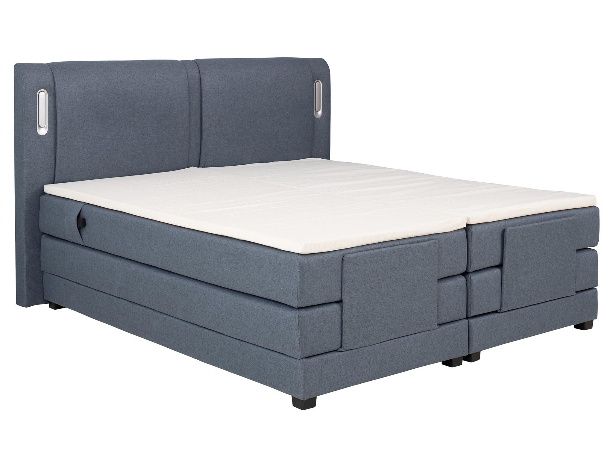 Ensemble sommiers relaxation électrique + matelas - Tissu Bleu – Image 3